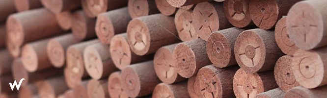 the raw material of Uniwave wooden pool cues is maple wood from North America