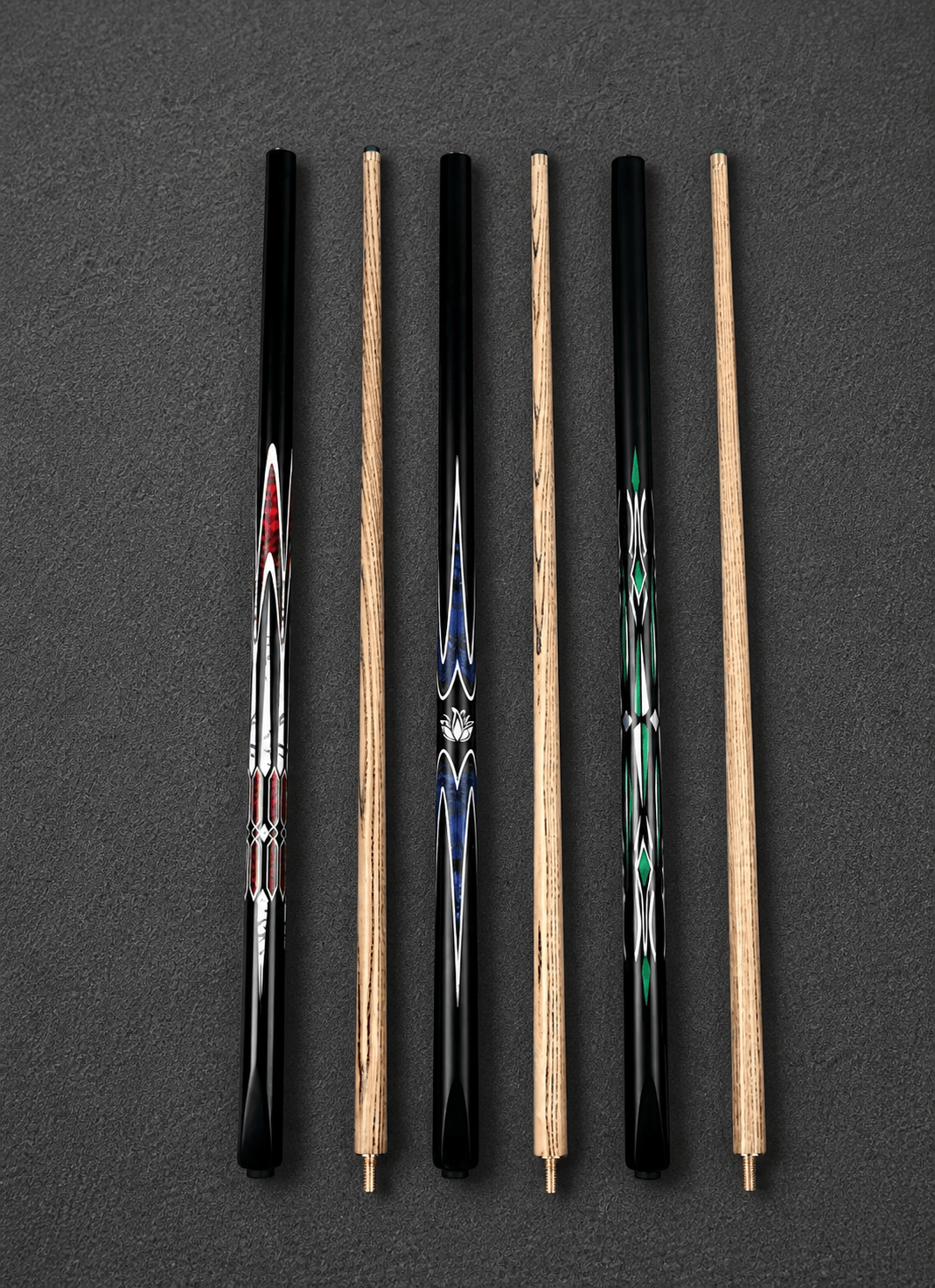 UA02 Small tip wood pool cue 10.5mm
