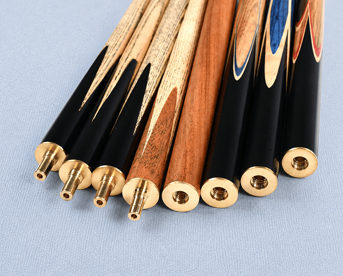 UA04 uniwave small tip solid wood pool cue