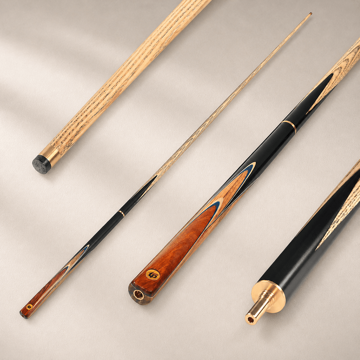 UA04 uniwave solid wood pool cue small tip